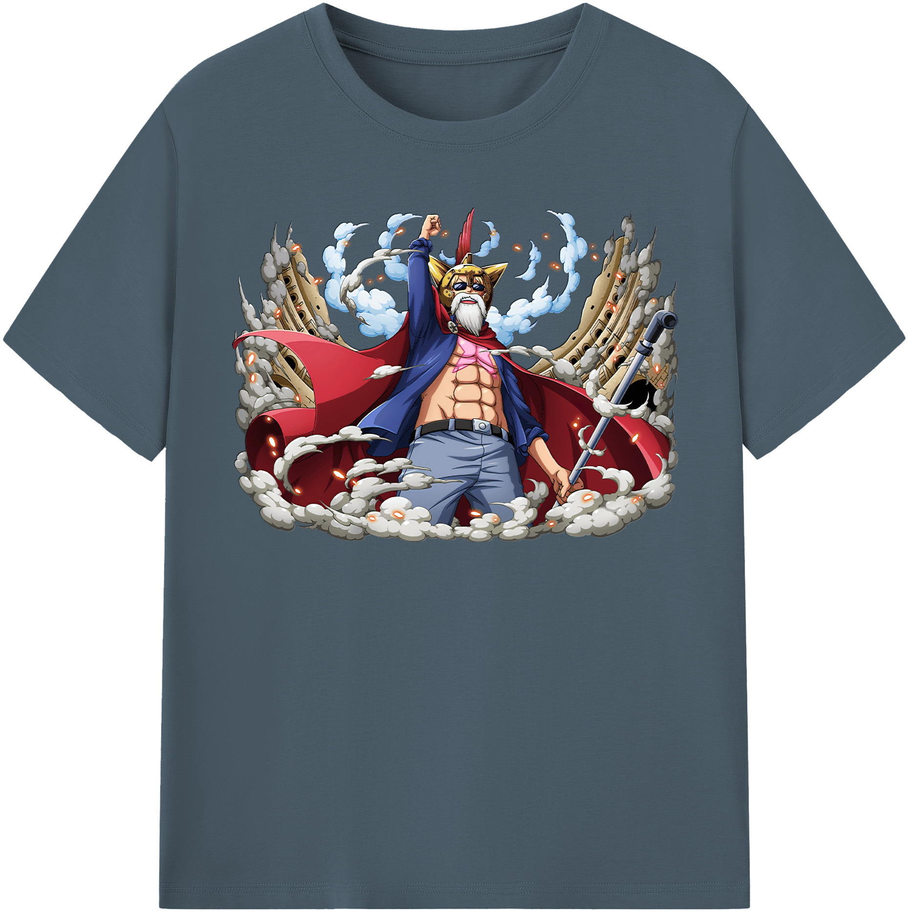 ワンピース モンキー・D・ルフィ ONE PIECE Monkey D. Luffy 綿100％半袖Tシャツ（フロントプリント）